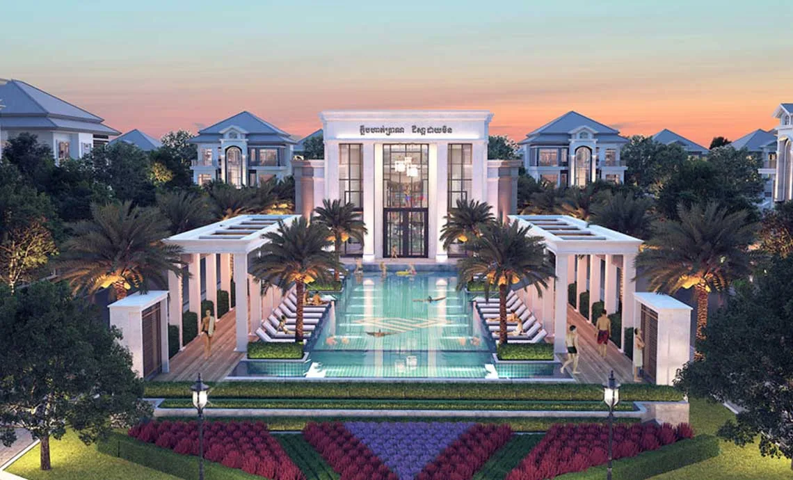 Three-storey villa model at The Star Diamond I & II by Borey Peng Huoth