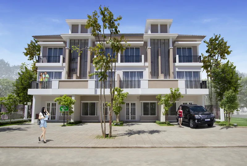 Link House LA model elevation at The Star Natural