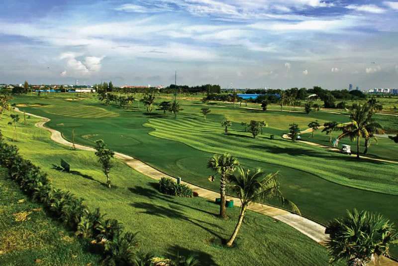 The Nicklaus-designed 18-hole golf course at Grand Phnom Penh City