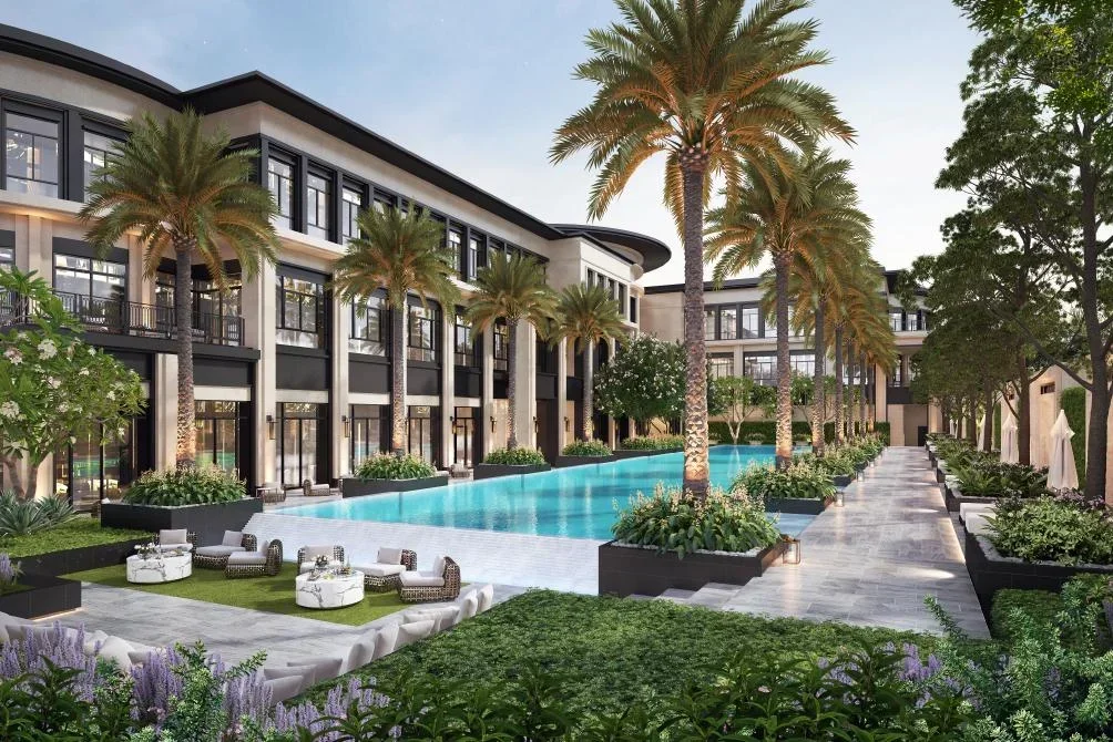 Architectural render of a Queen Villa at Park Land 6A by Chip Mong Land