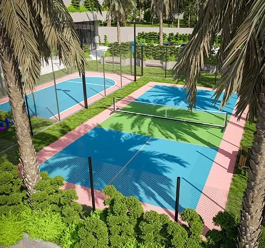 Active zone and gym area at LZ Sea View Premium