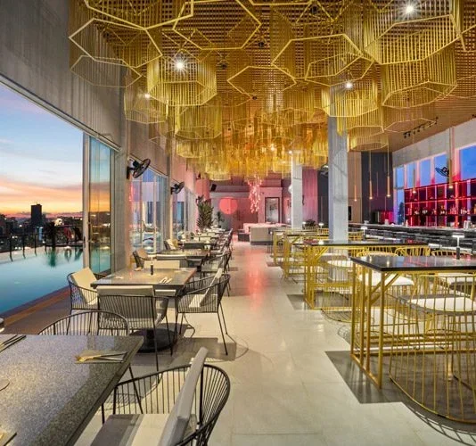 Sky lounge on the 22nd floor at LZ Sea View Residences