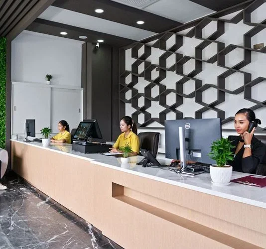 Reception and lobby area at LZ Sea View Residences