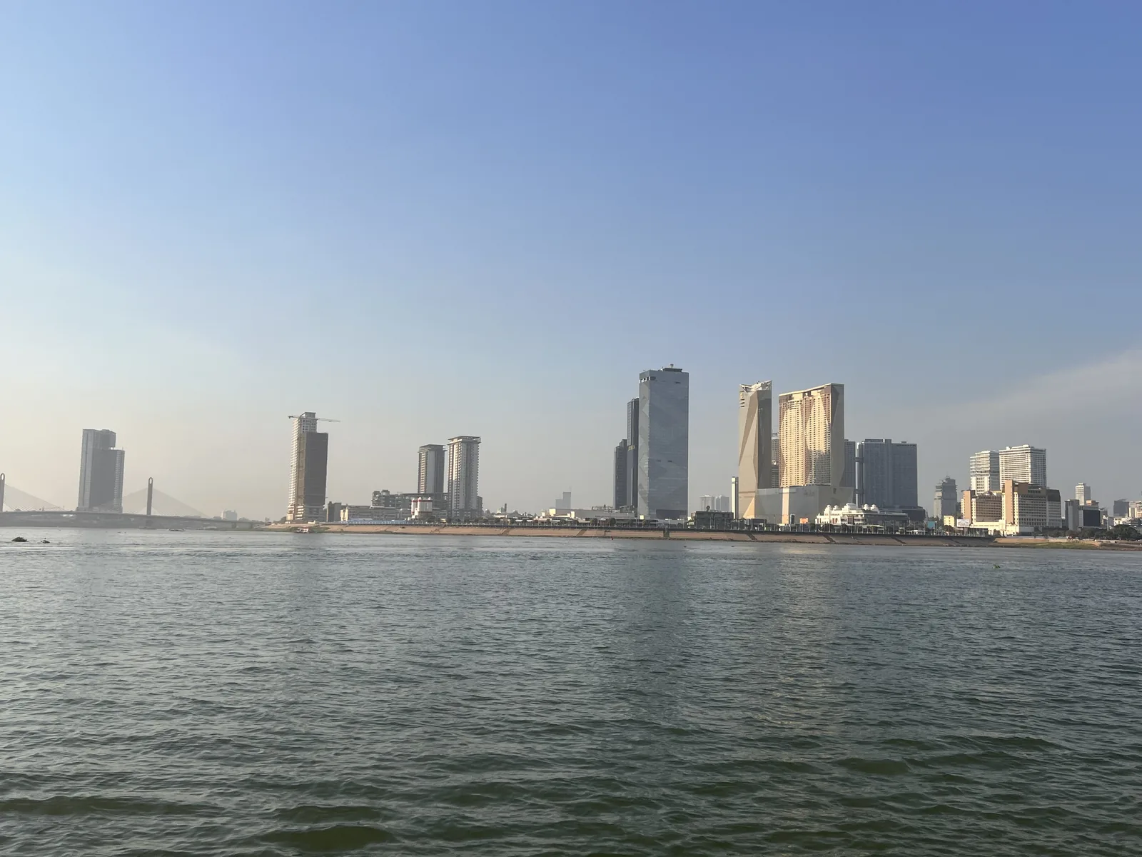 Street-level view within Koh Pich (Diamond Island), Phnom Penh