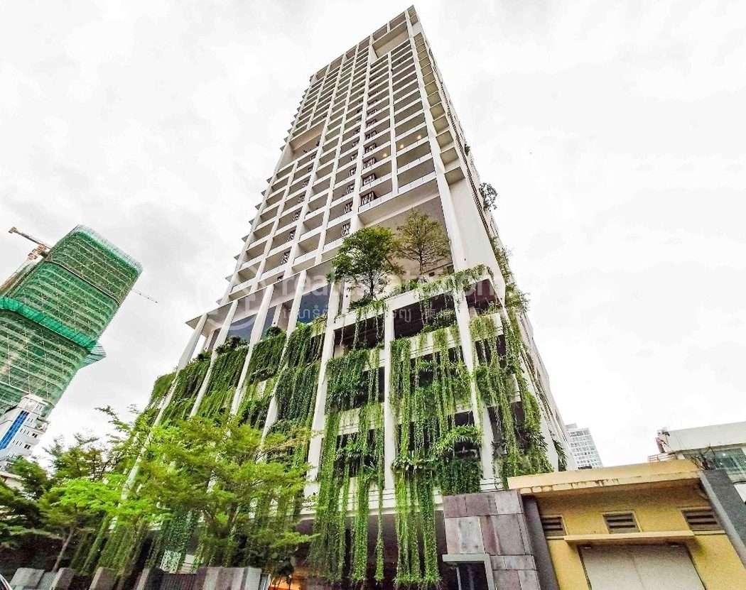 Embassy Central condominium tower with cascading vertical gardens, BKK1 Phnom Penh