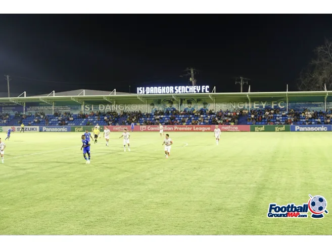 ISI Dangkor Senchey FC match at the stadium inside ISI Park, the club's home ground